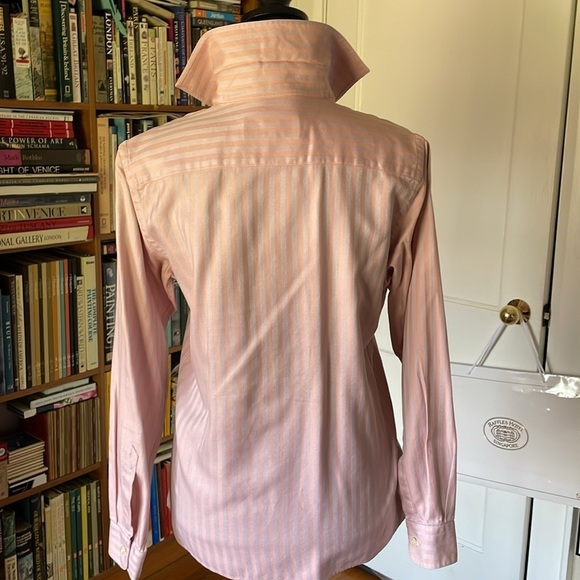 Paul Stuart Women's Classic Fit Button Down Shirt in Pink & Lavender Hue Size XS - Picture 5 of 7